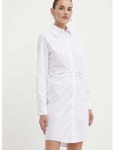Bavlněné šaty Pinko bílá barva, mini, 103737 A1XO