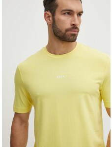 Tričko BOSS BOSS ORANGE žlutá barva