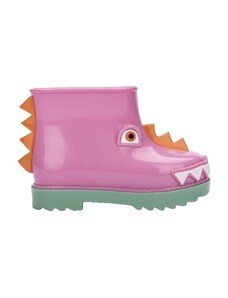 Melissa Kozačky Dětské MINI Rain Boot+Fábula B - Green/Pink >