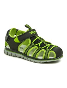 Wojtylko Sandály Dětské 5S24440C černo zelené dětské sandály >