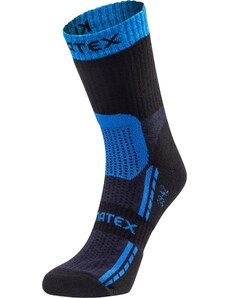 Trekingové ponožky KLIMATEX Fink1 černá-modrá