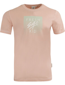 Pánské triko Fresh Eko Kid Warp Logo Tee Peach