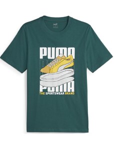 Pánské triko PUMA Graphic Sneaker Green