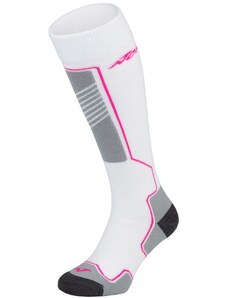 Nordica Ski Socks White-Grey-Neon Fuxia