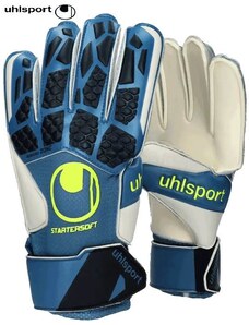 Brankářské rukavice Uhlsport Hyperact Starter Soft Night-Blue/White-Fl