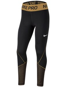 Dívčí legíny Nike Pro Warm Legging Girl Black