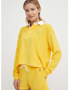 Tričko s dlouhým rukávem Polo Ralph Lauren žlutá barva, 211936223