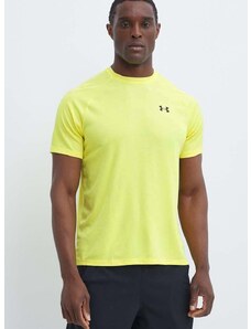 Tréninkové tričko Under Armour Tech Textured žlutá barva