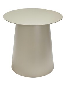 Béžový kovový odkládací stolek Hübsch Pillar 45 cm