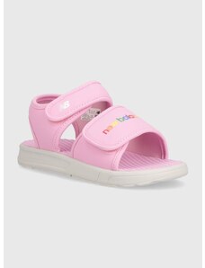 Dětské sandály New Balance SYA750C3 růžová barva