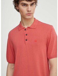 Polo tričko G-Star Raw růžová barva, D24663-D618