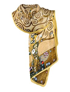 PLUMERIA Hedvábná šála Tree of Life, Gustav Klimt