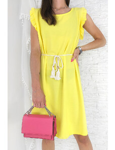 Lovely Žluté letní šaty MA-2278YE