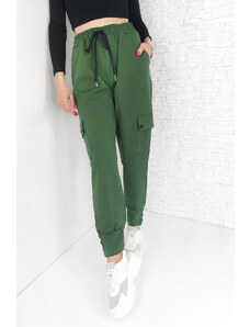 Moda Italia Zelené kalhoty MA-2419GR