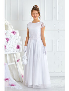 Dívčí šaty Idealise bílé dlouhé
