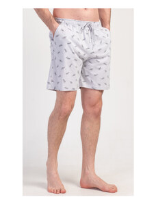 Gazzaz Pánské pyžamové šortky Aleš, barva světle šedá, 100% bavlna