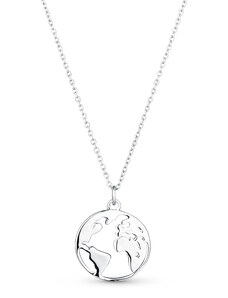 OLIVIE Stříbrný náhrdelník ZEMĚ 7107