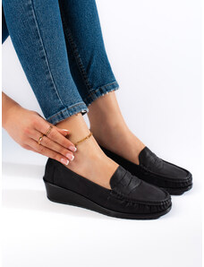 Shelvt Women's loafers black