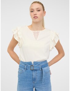 Orsay Béžové dámské tričko s krátkým rukávem - Dámské