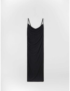 Sinsay - Midi šaty na ramínka - černá