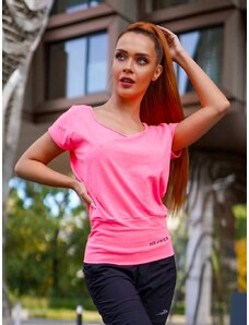 NEYWER Dámské sportovní tričko růžové neon VT463