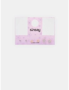 Sinsay - Sada 3 párů náušnic - vícebarevná