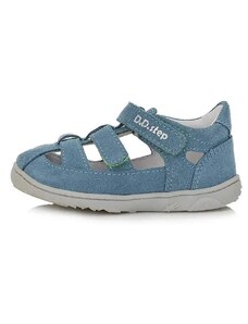 Modré kožené barefoot sandálky D.D.step G077-41565A