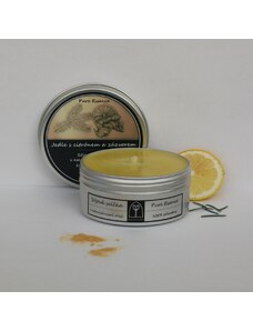 Vonná sójová svíčka Jedle s citrónem a zázvorem 150 ml | Růžový květ