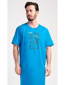 Cool Comics Pánská noční košile s krátkým rukávem Outdoor - modrá