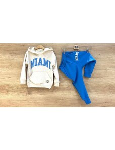 MIMI moda dla dzieci Chlapecká tepláková souprava Miami modrá