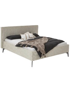 Krémová čalouněná dvoulůžková postel Meise Möbel Riva 160 x 200 cm