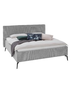 Světle šedá čalouněná dvoulůžková postel Meise Möbel Riva 160 x 200 cm