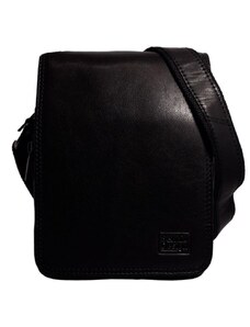 Sendi DESIGN Kožená taška přes rameno SendiDesign T-708 Black