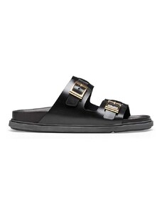 Kožené pantofle Birkenstock St Barths dámské, černá barva, 1025245