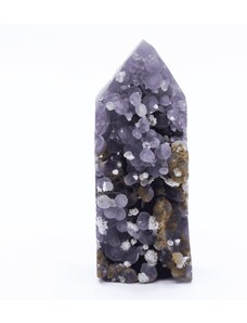 Milujeme Kameny Chalcedon hroznový - obelisk - broušený kámen CHH20