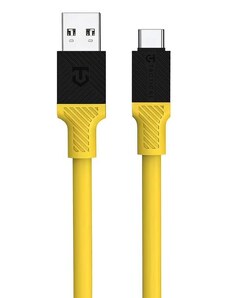 Tactical Fat Man kabel USB A/USB C 1m Žlutá