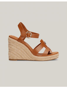 TOMMY HILFIGER ESPADRILLE HIGH WEDGE LEATHER