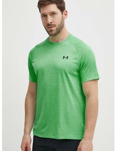 Tréninkové tričko Under Armour Tech Textured zelená barva