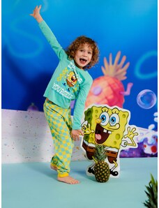 Sinsay - Pyžamová souprava SpongeBob - tyrkysová