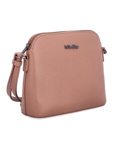Crossbody kabelka s jednoduchým designem Famito 9044 N růžová