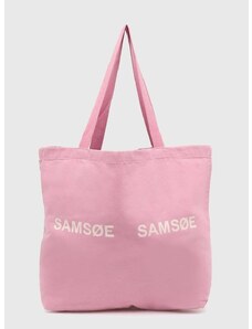 Kabelka Samsoe Samsoe FRINKA růžová barva, F20300113