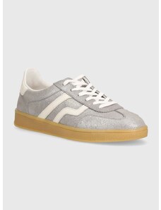 Kožené sneakers boty Gant Cuzima stříbrná barva, 29534812 G189