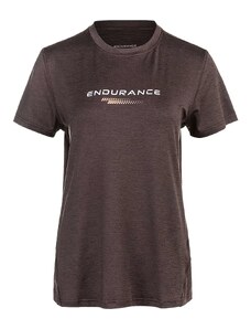 Dámské tričko Endurance Wange Melange S/S Tee Black Bean