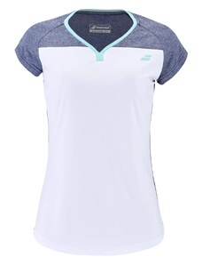 Dámské tričko Babolat Play Cap Sleeve Top Women White/Blue L