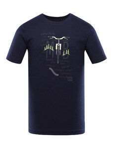 Pánské triko z organické bavlny Alpine Pro TERMES - tmavě modrá