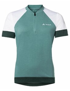Dámský cyklistický dres VAUDE Altissimo Q-Zip Shirt Dusty moss 40