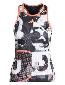 Dámské tílko adidas Club Tennis Graphic Tank Top White/Black M