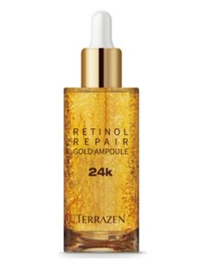 TERRAZEN - RETINOL REPAIR GOLD AMPOULE 24K - Pleťové sérum s retinolem a 24k zlatem 50 ml