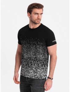 Ombre Clothing Trendy černé tričko V2 TSPT-22SS-001