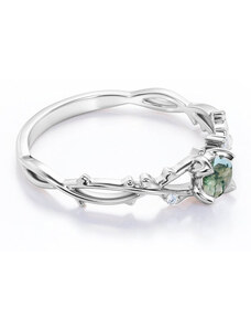 Royal Exklusive Royal Fashion stříbrný pozlacený prsten Alexandrit DGRS0036-WG